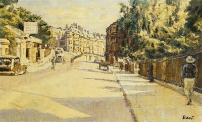 London Street, Bath, Walcot'a doğru bakıyor, 1939 dolayları by Walter Richard Sickert