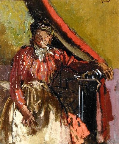 Yatakta Oturan Kadın by Walter Richard Sickert