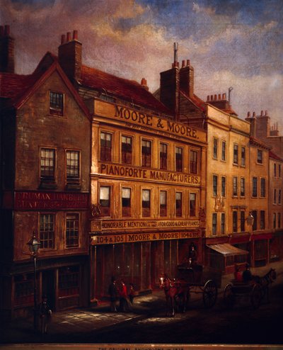Bishopsgate, Londra, 1871, 1872 by Walter Riddle