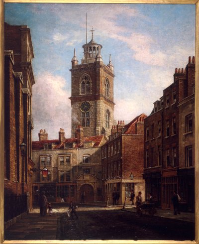 Cripplegate olmadan Fore Street ve St Giles by Walter Riddle