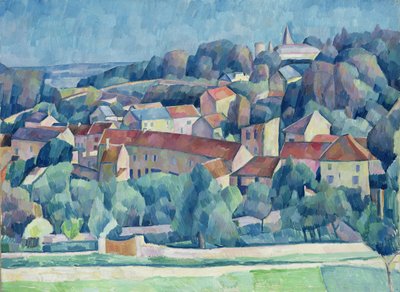 Hardricourt Village and Castle  by Walter Rosam