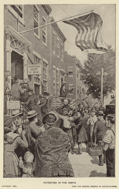 Kuzeyde Vatanseverlik (lito) by Walter Russell