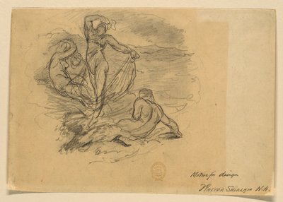 Dört Peri Grubu (Tasarım Motifi) by Walter Shirlaw