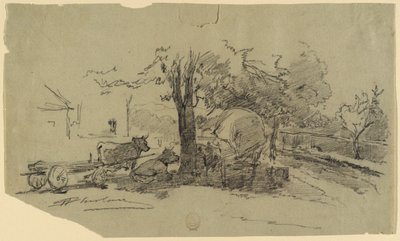 Bir Köy Meydanı by Walter Shirlaw