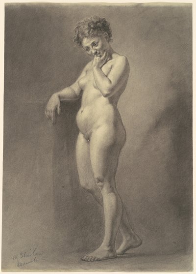 kadın çıplak by Walter Shirlaw