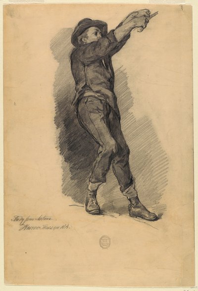 Doğadan Figür Çalışması by Walter Shirlaw
