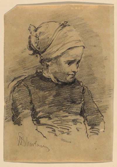 Köylü Kız Portresi by Walter Shirlaw