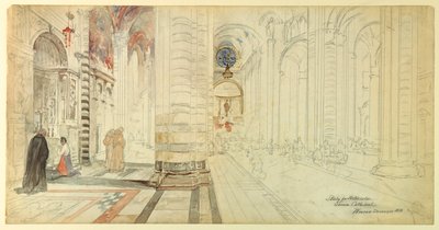 Suluboya Çalışması, Siena Katedrali by Walter Shirlaw