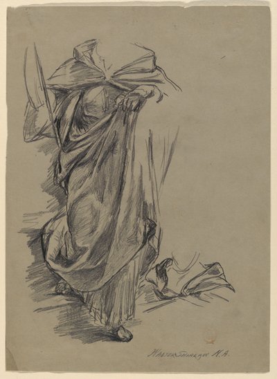 Perdelik Çalışması by Walter Shirlaw