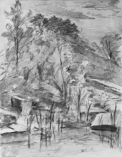 Ağaçlar ve Dere, . by Walter Shirlaw