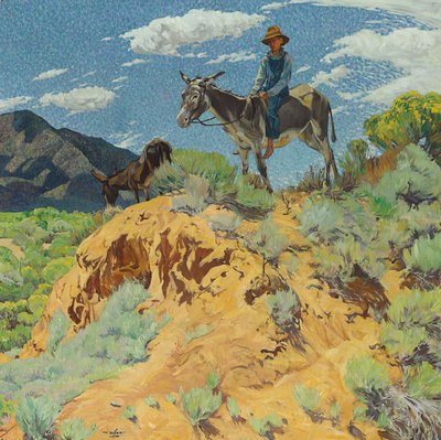 Gözcü (tuval üzerine yağlı boya) by Walter Ufer