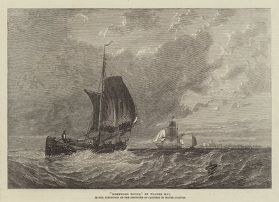 Homeward Bound, Sulu Boya Ressamlar Enstitüsü Sergisinde by Walter William May