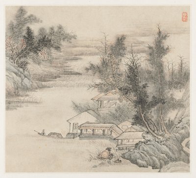 Manzara Albümü: Yaprak 2, 1677. by Wang Gai