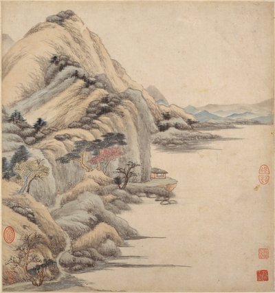 Eski ustaların tarzlarında manzaralar, 17. yüzyıl. by Wang Jian