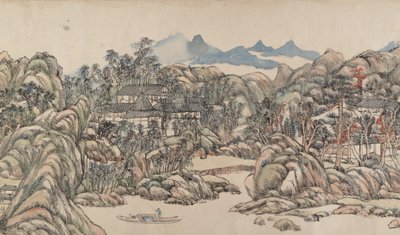 Wangchuan Villası, 1711 tarihli. by Wang Yuanqi
