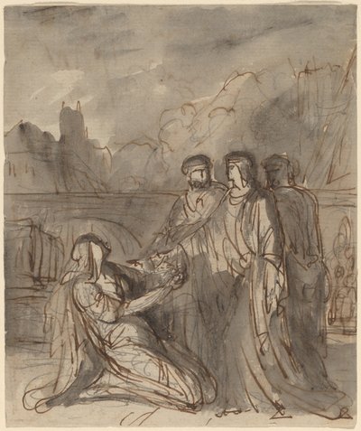 Dört Figürlü Kompozisyon [recto ve verso] by Washington Allston