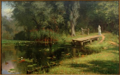 büyümüş gölet by Vasilij Dmitrievich Polenov