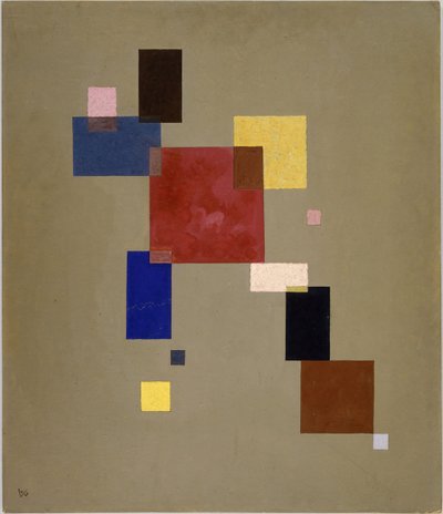 ""13 rechtecke"" (On üç dikdörtgen) Wassily Kandinsky (veya Wassily Kandinski veya Kandinskij) tarafından yapılan boyama by Wassily Kandinsky