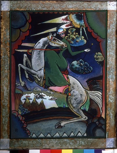 Dağdaki Amazon.; Vassily Kandinsky