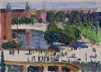 Amsterdam - pencereden görünüm. 1904 by Wassily Kandinsky