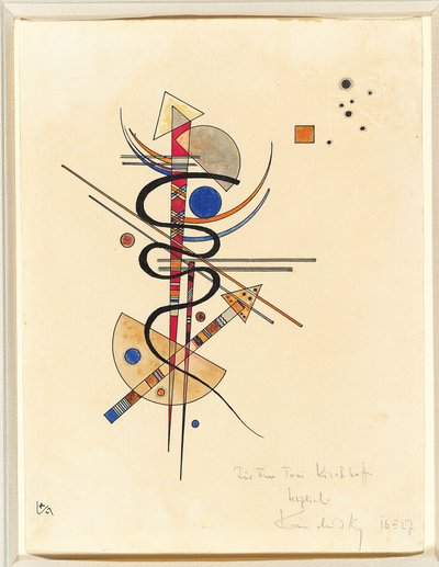 Bayan Toni Kirchhoff için suluboya by Wassily Kandinsky