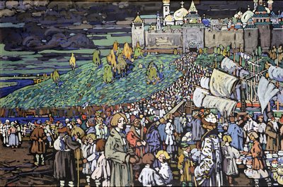 Tüccarların Gelişi by Wassily Kandinsky
