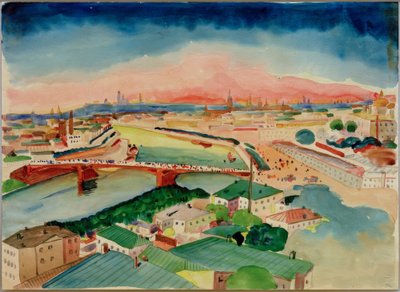 Moskova manzarası by Wassily Kandinsky