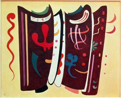 takviyeli kahverengi by Wassily Kandinsky