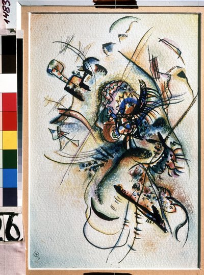 "" Kompozisyon "" Ressam Günü Vassily Kandinsky (O Vassily Kandinsky by Wassily Kandinsky