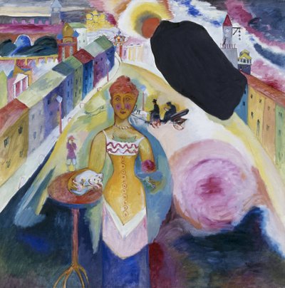 Moskova'da Bayan by Wassily Kandinsky