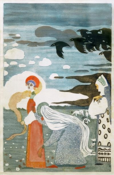 Kuzgunlar by Wassily Kandinsky