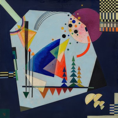 Üç ses. 1926 by Wassily Kandinsky