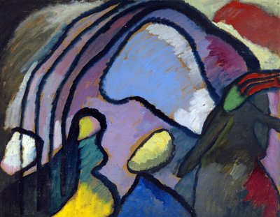 ""Doğaçlama Çalışması 10"" Wassily Kandinsky'nin (veya Wassily Kandinski veya Kandinskij) tablosu by Wassily Kandinsky