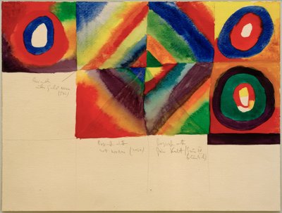 Renk çalışmaları, (resim tekniği ile ilgili bilgilerle birlikte) by Wassily Kandinsky