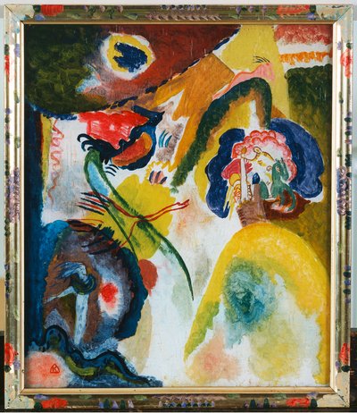 Kuğu ile cam resim by Wassily Kandinsky
