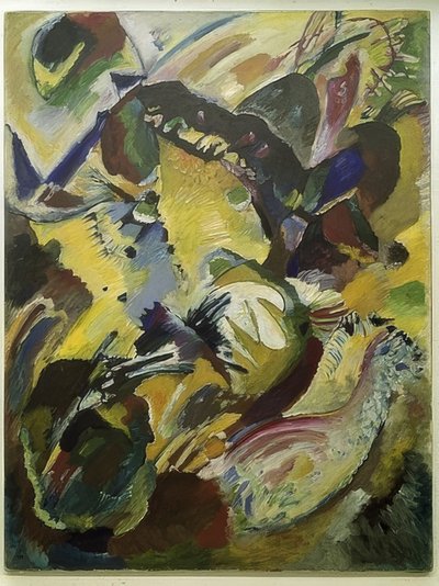 Sonbahar (resim 198). Edwin R. Campbell için dört tabak. 1914 by Wassily Kandinsky