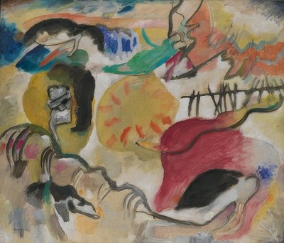 Doğaçlama 27 (Aşk Bahçesi II). 1912 by Wassily Kandinsky