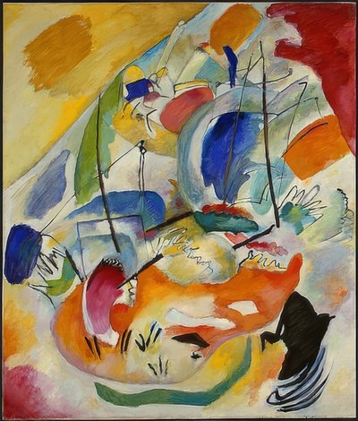 Doğaçlama 31 (deniz savaşı). 1913 by Wassily Kandinsky