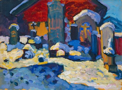 Kochel – Friedhof by Wassily Kandinsky