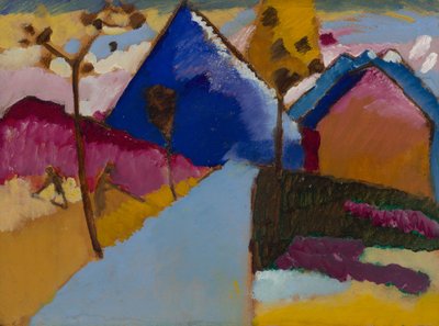 Kochel – düz sokak by Wassily Kandinsky