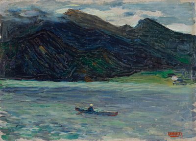 Kochel - tekneli göl by Wassily Kandinsky