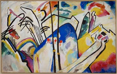 Komposition 4 (tuval üzerine yağlıboya) by Wassily Kandinsky
