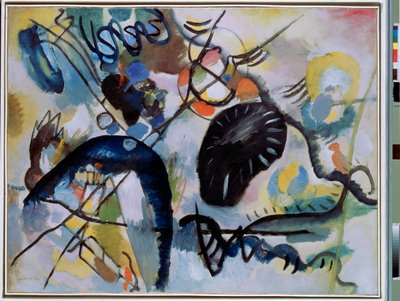 Vassily Kandinsky (veya Wassily Kandinski veya Kandinskij) tarafından ""Kara Nokta"" tablosu by Wassily Kandinsky