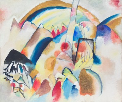 Kırmızı benekli manzara, No. 2 by Wassily Kandinsky