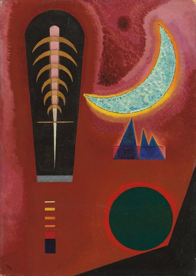 Gevşek Kırmızı; Kaybederim Çürük by Wassily Kandinsky