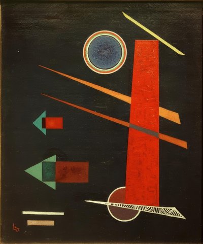 Güçlü kırmızı by Wassily Kandinsky