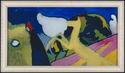 sarı bir atla by Wassily Kandinsky