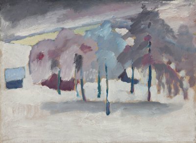 Murnau - karda ağaçlar by Wassily Kandinsky