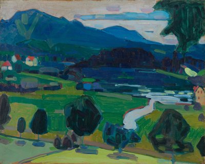 Murnau - Staffelsee'den görünüm by Wassily Kandinsky