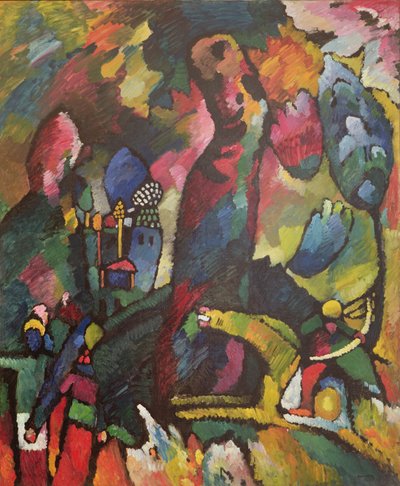 Okçu ile resim, 1909 by Wassily Kandinsky
